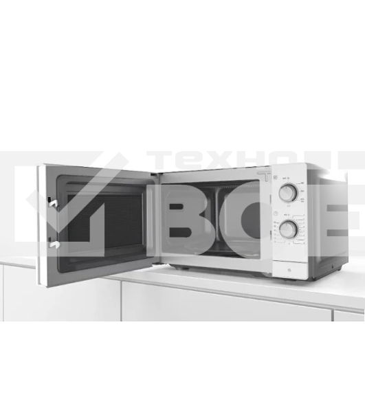 Микроволновая печь Bosch FFL020MW0 белый, 20 л, 800 Вт, поворотный механизм