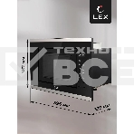 Микроволновая печь встраиваемая LEX BIMO 20.02 нержавеющая сталь/черный, 20 л, 700 Вт, переключатели - сенсор, фото2