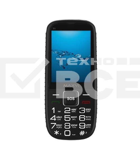 Мобильный телефон Maxvi B9 черный