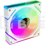 Вентилятор для корпуса Bloody BD-CF120ARGB2 LCD ARGB белый, 120 мм, 1600 об/мин, 26 дБ, 4 pin, фото 1