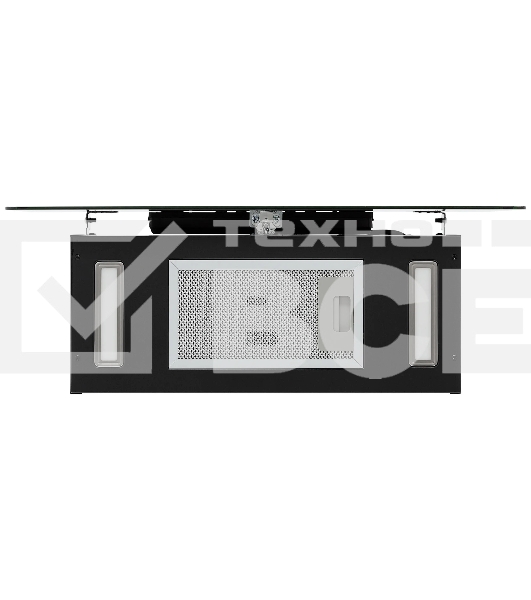 Вытяжка кухонная вертикальная Krona AURA 600 FRAME BLACK S черный с прозрачным кантом