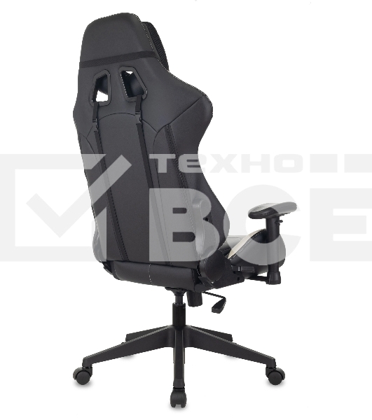 Кресло игровое Бюрократ VIKING 5 AERO WHITE черный/белый искусственная кожа