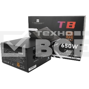 Блок питания Thermalright, 650W 80+ Bronze (ATX, 3.0, Full modular, 1x24(20+4)pin, 2xCPU 8(4+4)pin, 4xPCIe*2 8(6+2)pin, 3xSATA3, 3xMOLEX4pin, Active, 120x120mm, 150x140x86mm, APFC, black)