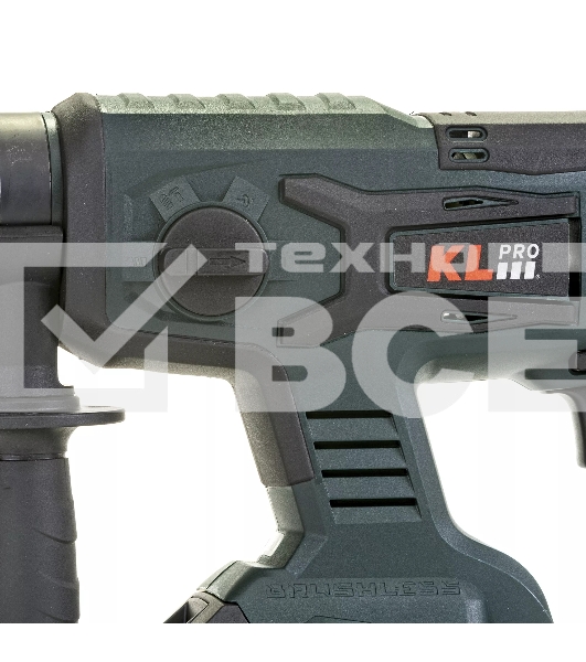 Профессиональный бесщеточный перфоратор аккумуляторный KLPRO KLPM18B-50 (18В, Li-ion-2шт, 5.0А·ч, 1,7Дж, SDS-plus, З/У,сумка)