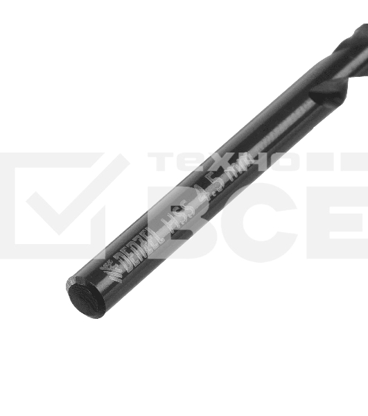 Сверло по металлу Denzel 4,5 мм, HSS-Tin, Golden Tip, 10 шт.