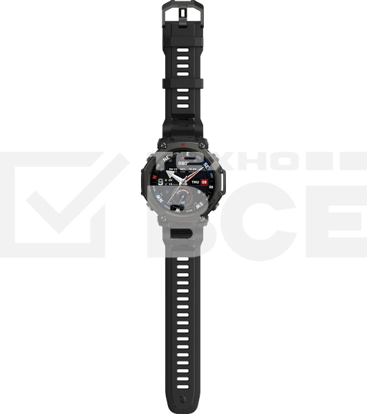 Смарт-часы Amazfit T-rex 3 Pro A2444 48мм 1.5' AMOLED корп.черный рем.черный разм.брасл.:22мм (1747201)