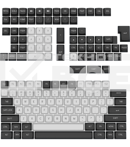 Кейкапы Redragon A132 Набор PBT кейкапов для клавиатуры,150шт, CSA 1