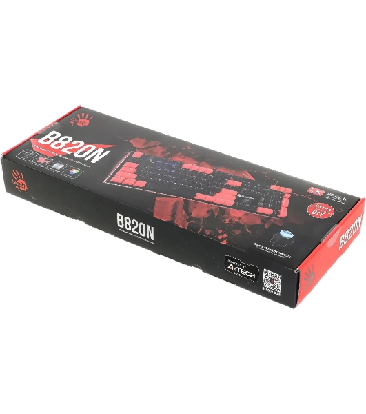 Клавиатура A4Tech Bloody B820N проводная, USB Type-A, чёрный