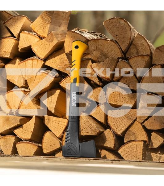 Топор-колун Denzel 21432 F5, 1100 гр, двухкомпонентная рукоятка, 500 мм