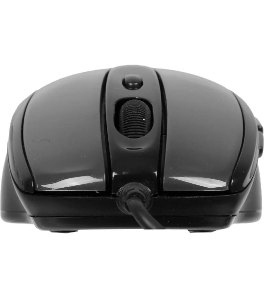 Мышь проводная A4Tech N-708X серый глянец/черный, 1600 dpi, USB, кнопки - 6