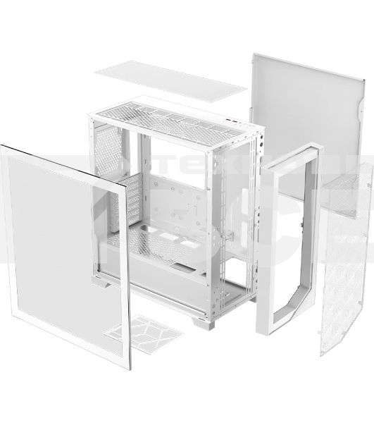 Компьютерный корпус PcCooler C3D510 WH белый без БП ATX 2xUSB3.0 1xUSB3.1 audio bott PSU