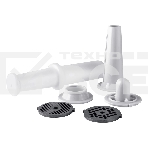 Мясорубка электрическая Galaxy GL 2411 белый, 1200 Вт, 1.3 кг/мин, реверс, защита от перегрузки, металлический лоток, насадки - 5, фото3