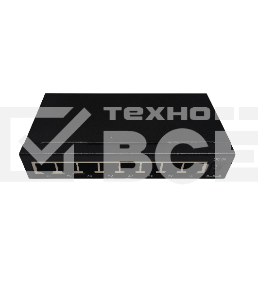 Коммутатор неуправляемый NEOMAX NMS-108P-1000-S, 8 портов 1000 Mbps, металл