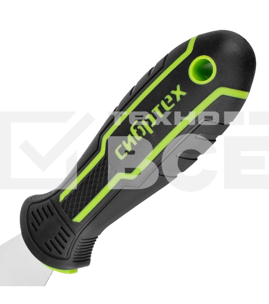 Шпательная лопатка из нержавеющей стали Сибртех 50 мм, двухкомпонентная рукоятка