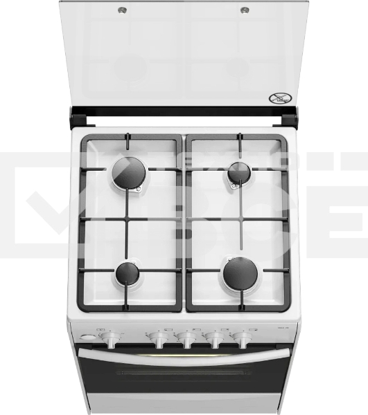 Плита газовая Darina 1B1 GM 441 008 W белый/черный, конфорок 4 шт, духовка 50 л, 50 см x 85 см x 51 см