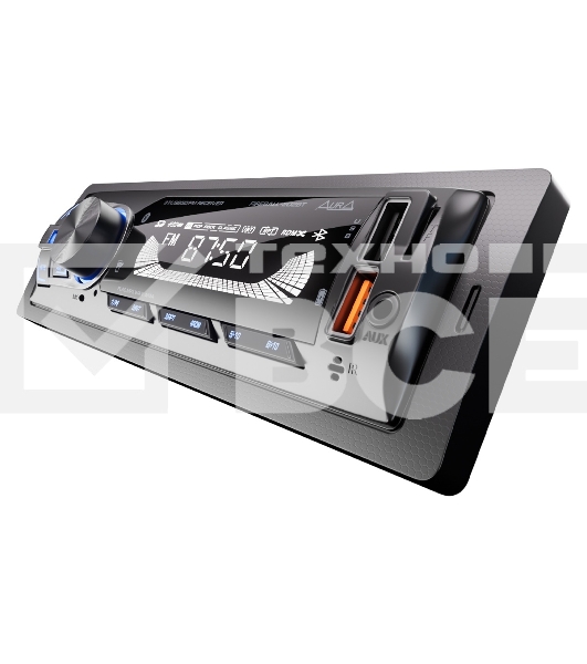 Автомагнитола AURA FIREBALL-202BT, 1 DIN, Bluetooth, USB Type-A, AUX