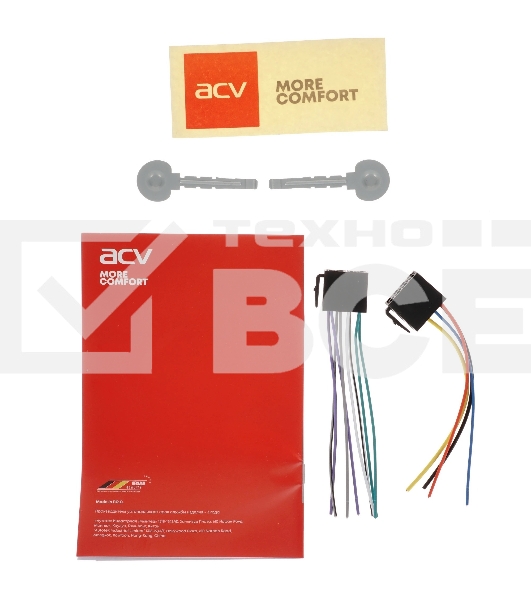 Автомагнитола ACV AVS-824BW, 1 DIN, Bluetooth, USB Type-A, AUX