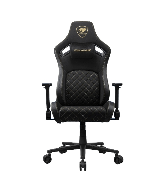 Кресло Cougar Defensor Gold F черный/золотой, ткань