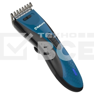 Машинка для стрижки Sakura SA-5175BL-U аккум 3-18 мм Soft Touch USB