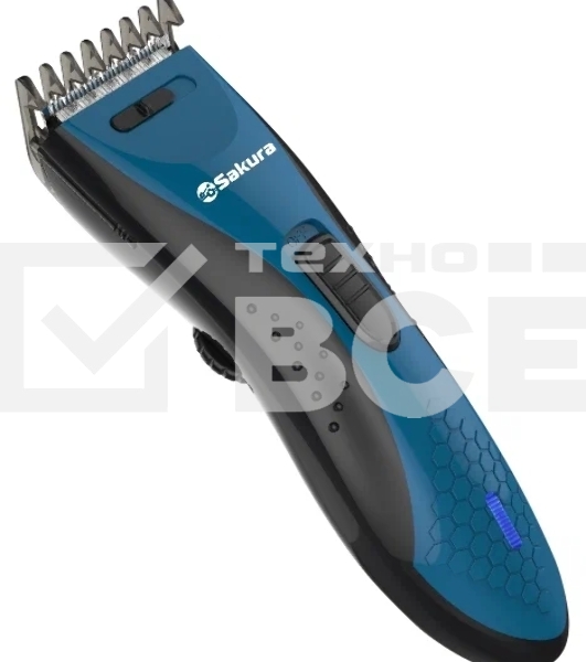 Машинка для стрижки Sakura SA-5175BL-U аккум 3-18 мм Soft Touch USB