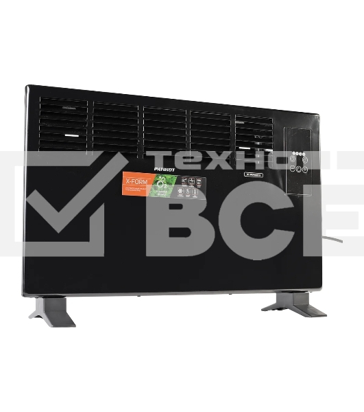 Конвектор Patriot PT-C 20 E черный, 2000 Вт, 20 м2, термостат, дисплей