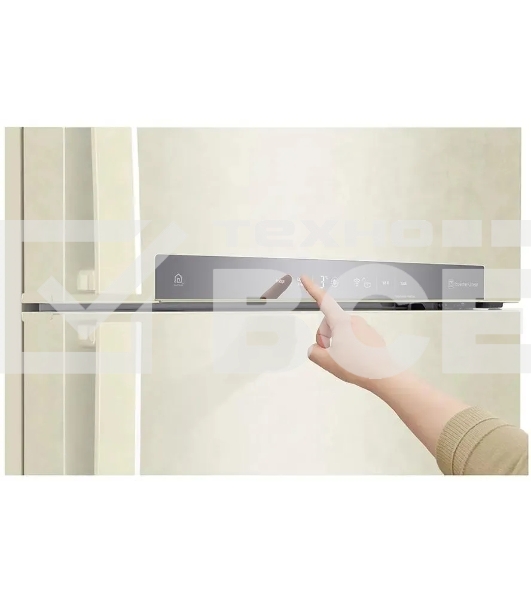 Холодильник LG GN-H702HEHL бежевый двухкамерный 376/155л морозилка сверху, Total No Frost