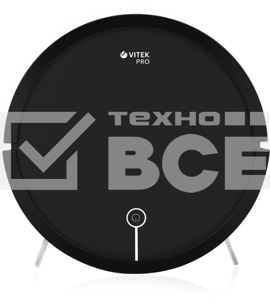 Пылесос-робот Vitek VT-1802 черный, 2200 мАч Li-Ion, уборка сухая, пылесборник контейнер 0.7 л