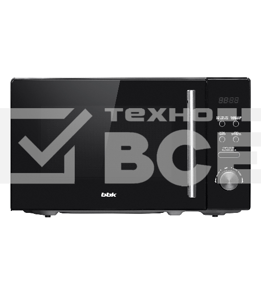 Микроволновая печь BBK 20MWG-732T/B-M черный, 20 л, 700 Вт, переключатели - поворотный механизм/кнопки