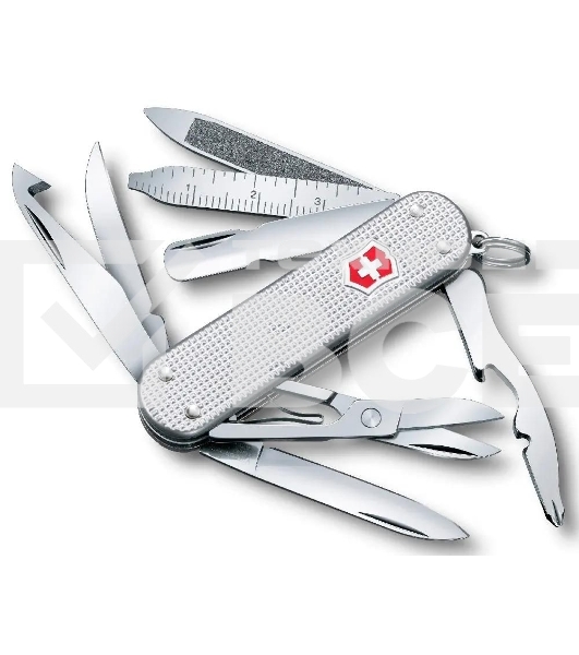 Нож перочинный Victorinox MiniChamp Alox (0.6381.26) 58мм 14 функций серебристый