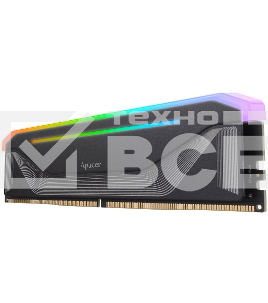 Оперативная память Apacer Nox, DDR5, 32GB (2x16GB), 5200MHz, CL40, DIMM, радиатор, RGB, черный