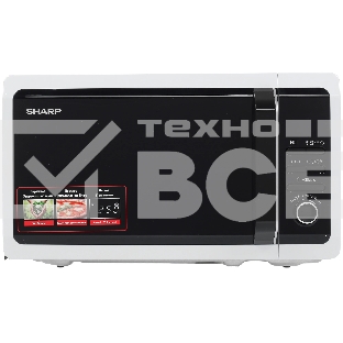 Микроволновая печь Sharp R2852RW белый, 20 л, 800 Вт, переключатели - кнопки/поворотный механизм