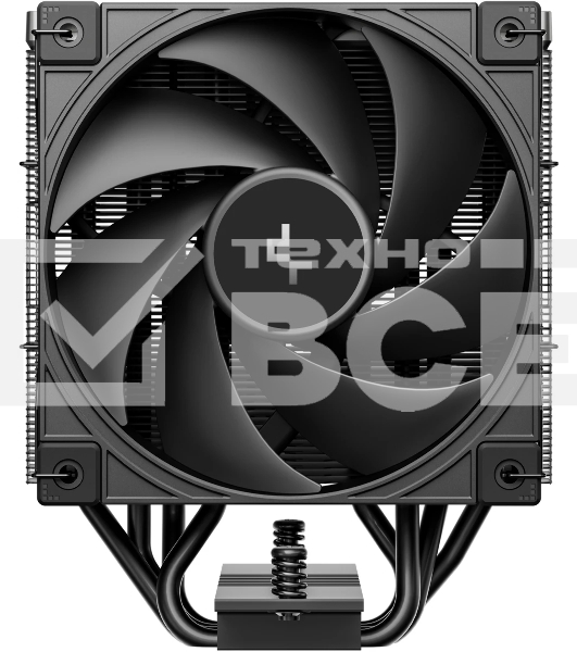 Кулер для процессора DEEPCOOL AK400 G2 LGA1851/1700/1200/115X/AM5/AM4 (12шт/кор, TDP 220W, PWM, Fan 120мм, 4 тепл. Трубки, Wood-grain top cover, черный) RET (R-AK400G2-BKNNMN-GJD)