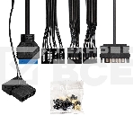 Компьютерный корпус Miditower ExeGate EVO-9211-EVO800 (ATX, БП EVO800RGb с вент. 12см, с окном, 2хUSB+1хUSB3.0, HD аудио, черный, 1 вент. с RGb подсветкой), фото13