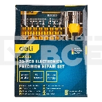 Набор прецизионных отвертокDeli DL1033D 33 предмета Материал Cr-V. Пластиковый кейс., фото4