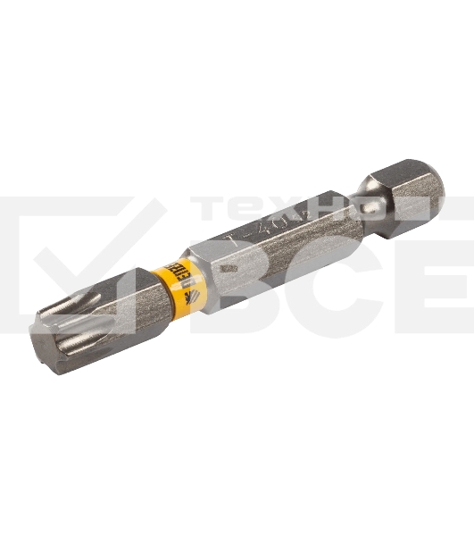 Набор бит Denzel TORX 40х50, сталь S2, шестигранный профиль, 10 шт.