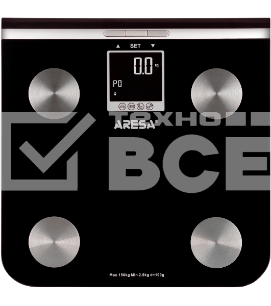 Весы напольные ARESA AR-4403, электрон., 150 кг, стекло