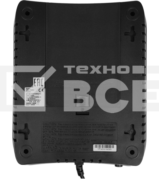 Источник бесперебойного питания Powercom SPD-1000U 550Вт 1000ВА черный