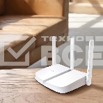 Роутер Mercusys MW306R 300 Mbps Multi-Mode Wireless N Router, 3 × Fixed External Antennas, 3× 10/100 LAN Port, 1× 10/100 WAN Port, 4 in 1- Access Point/Router/Range extender/WISP Mode, WPS/Reset Button, Parental Controls, Guest Network, фото2