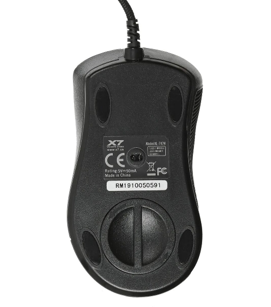 Мышь проводная A4Tech XL-747H синий, 3600 dpi, USB, кнопки - 7