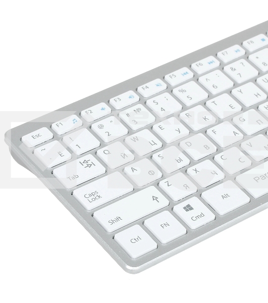 Комплект клавиатура+мышь Qumo Paragon K15/M21 беспроводной, USB, 1600 DPI, белый