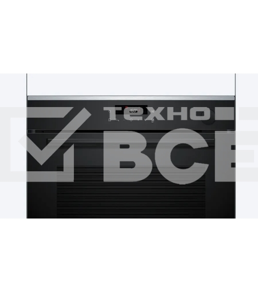 Встраиваемый духовой шкаф Bosch HRG232EB3 Serie 4 с добавлением пара Bosch, Auto Pilot 15, объем 71 л, 8 режимов нагрева, 3D Hotair, Soft move door,телескопические направляющие 1уровень,гидролиз+каталитическая очистка задней стенки,сенсорное управление,черный+профиль из нержавеющей стали
