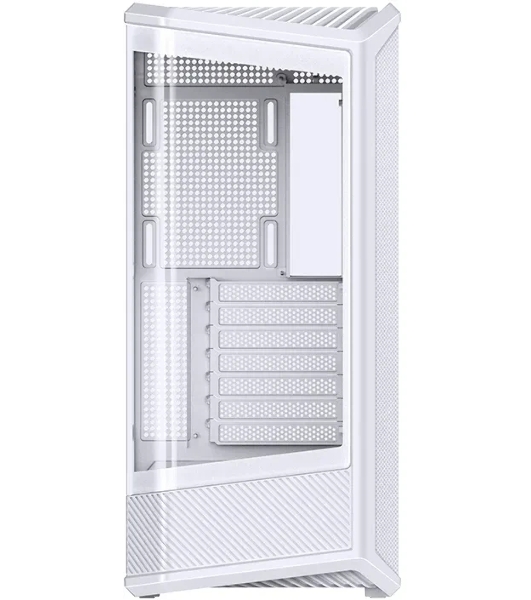 Корпус без блока питания Case JONSBO D400, Midi-Tower, TG, no fan, 2xUSB-A 3.0 + 1xUSB-C 3.2, ATX, mATX, mITX White