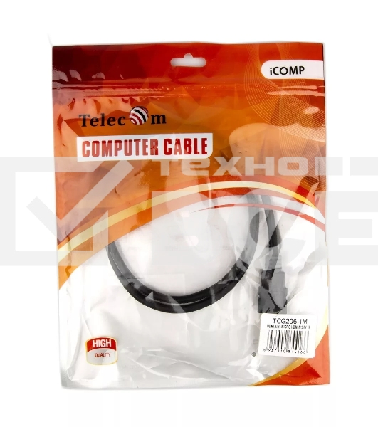 Кабель VCOM/TELECOM HDMI-19M -- MicroHDMI-19M ver 2.0+3D/Ethernet,1m Telecom <TCG206-1M>