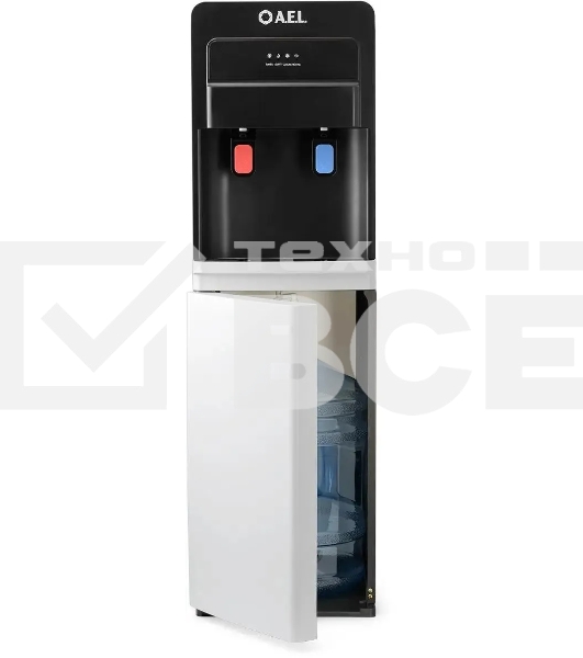 Кулер AEL LD-AEL-805a напольный электронный черный/белый