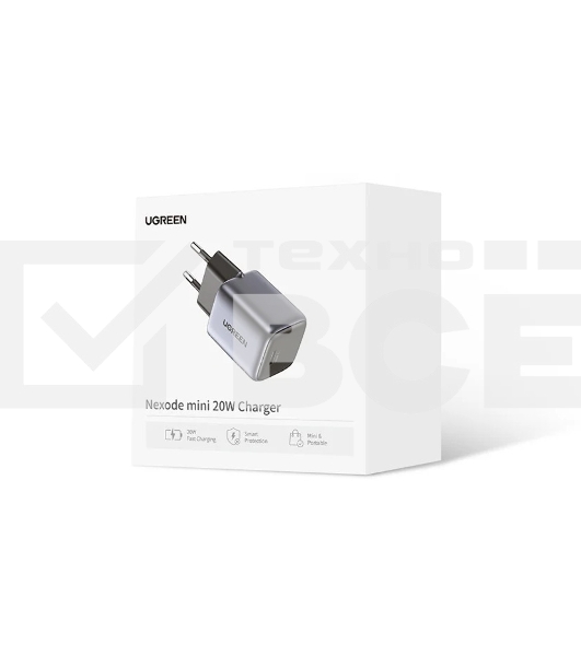Сетевое зарядное устройство 20Вт UGREEN CD318 / USB-C Space Gray (90664)