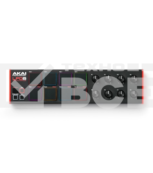 Контроллер MIDI [LPD8MK2] AKAI [LPD8 MKII] 8 пэдов, 8 энкодеров, USB-B