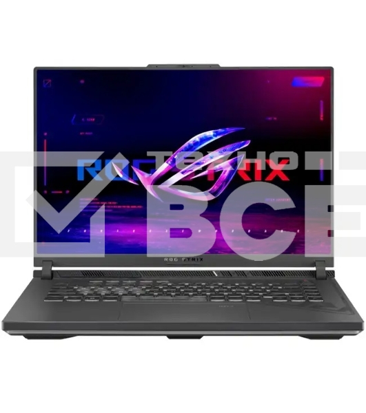 Ноутбук ASUS ROG Strix G16 G614PR-RV027 Grey AMD Ryzen 9 8940HX 2400MHz/16'/1920x1200/16Gb/1024Gb SSD/NVIDIA GeForce RTX 5070 Ti 12Gb/Wi-Fi/Bluetooth/Без ОС