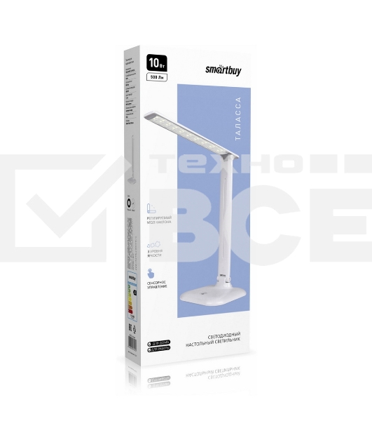 Светильник настольный Smartbuy (SBL-DL-10-sq-w) 10W/4000K