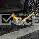 Домкрат гидравлический подкатной с фиксатором Denzel, 2 т, 130-330 мм 51153, фото2