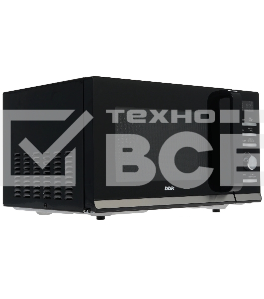Микроволновая печь BBK 25MWC-991T/B черный/серебристый, 25 л, 900 Вт, переключатели - кнопки, поворотный механизм